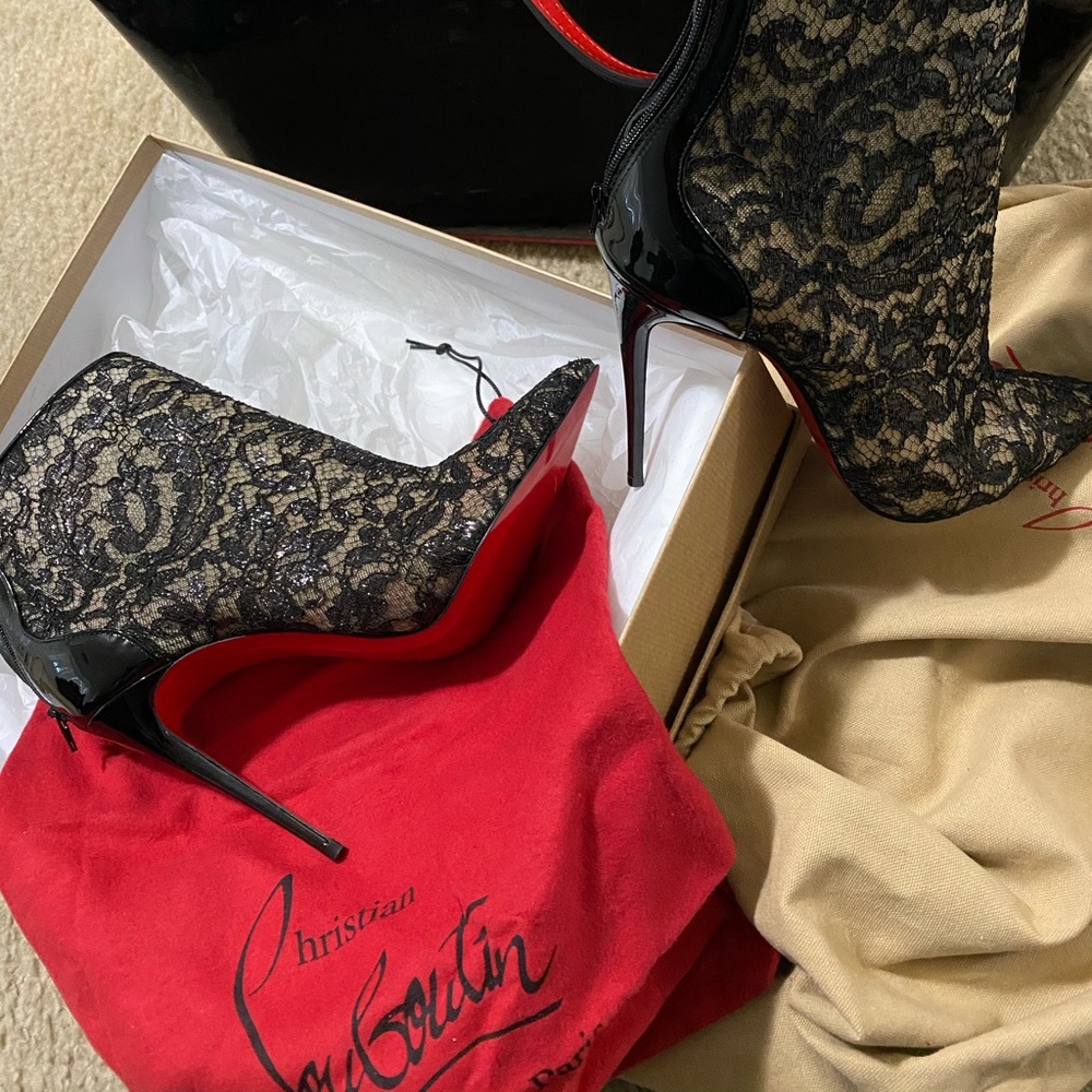 christian louboutin bag & heels